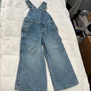 Vintage 90s Style Classic Baby Gap Blue Denim Overalls Bibs child XS unisex